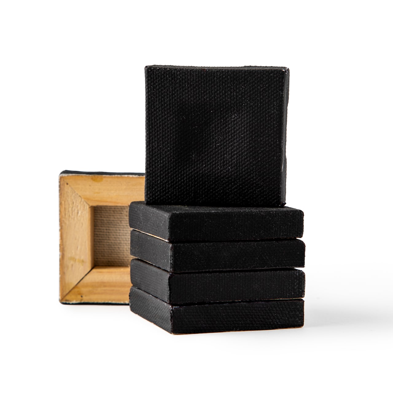 12 Packs: 6 ct. (72 total) 2" x 2" Black Mini Canvas by Artist's Loft™ Necessities™